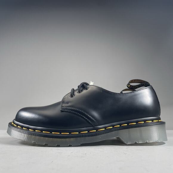 Doc Martens 1461 Iced Women’s Size 7 Black Leather Platform Oxfords Dress Casual - Picture 1 of 8